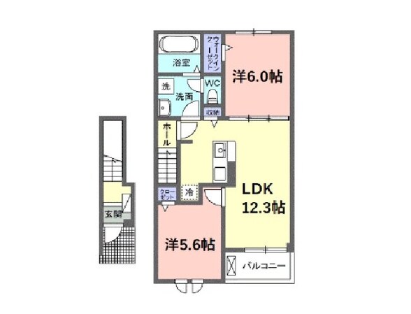 サニーセトル拾弐号館の物件間取画像